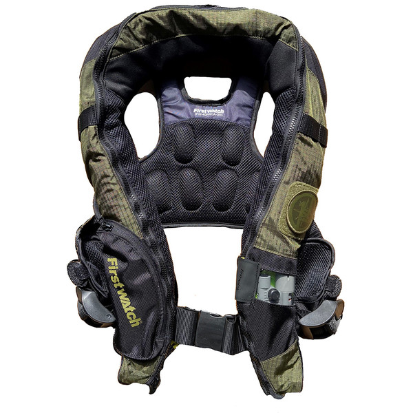 First Watch Auto\/Manual Convertible 38G Inflatable PFD - Green [FW-40PROA\/M-GN]