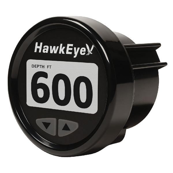 HawkEye DepthTrax Edge In-Dash Depth Finder - HD Color Display - 600' Max Depth - TM Transducer [DT3BX-TM]