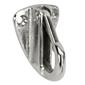 Whitecap Fender Hook - CP\/Brass - 1-9\/16" x 1-3\/16" [S-0977C]