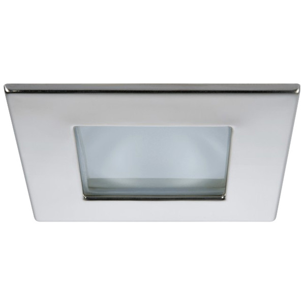 Quick Marina XP Downlight LED - 4W, IP66, Screw Mounted - Square Stainless Bezel, Round Daylight Light [FAMP3002X01CA00]