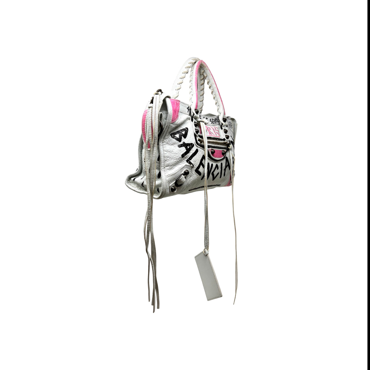 Balenciaga Graffiti White City Bag