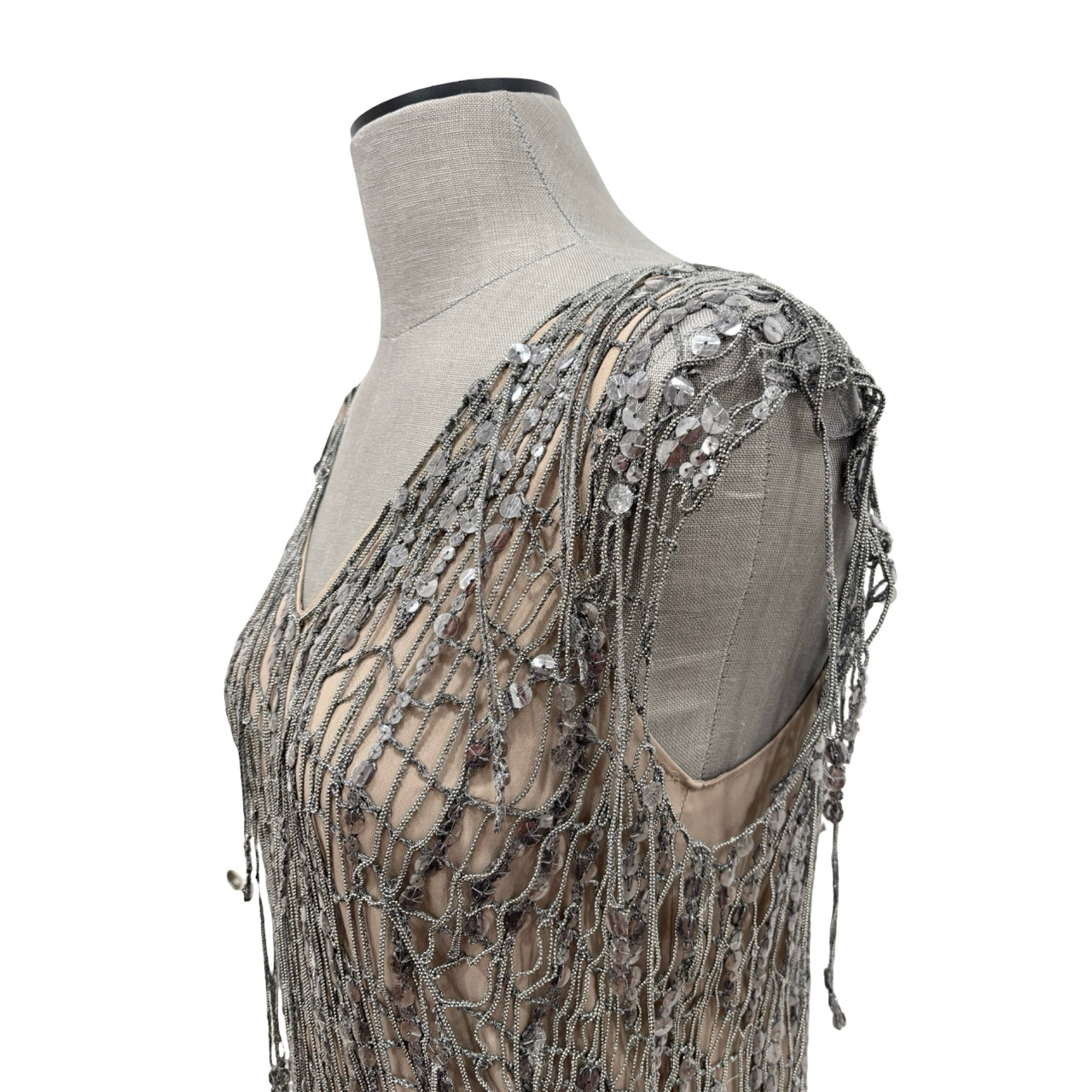 Brunello Cucinelli Glistening Embroidery Dress 2025 Spring