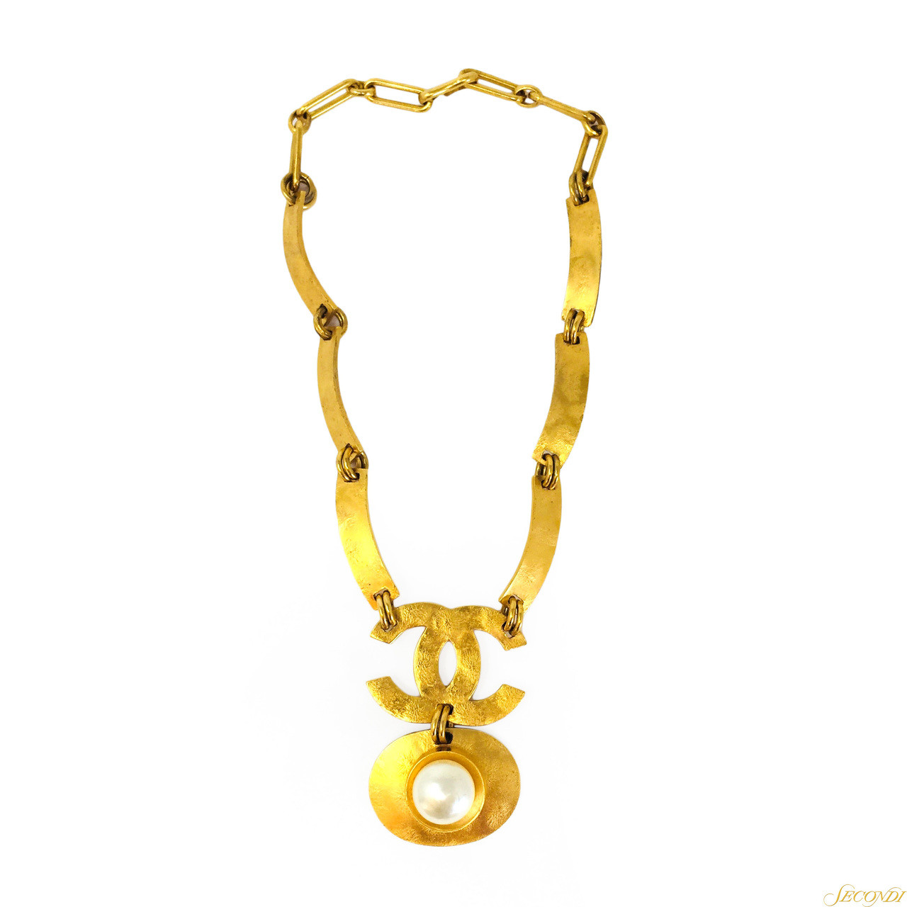 CHANEL　オルゴール Vintage 1995 CHANEL Double Leather Chain Cuff Bracelet - Etsy