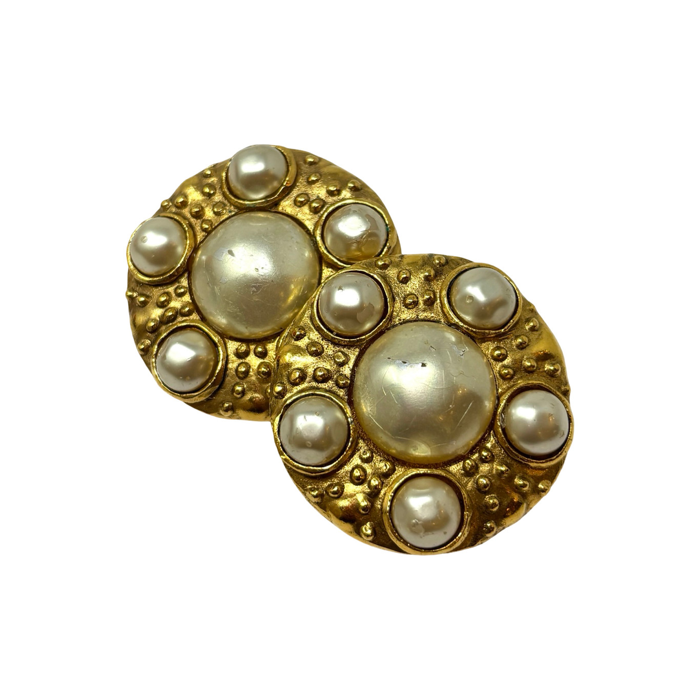 Vintage Chanel Gold Earrings