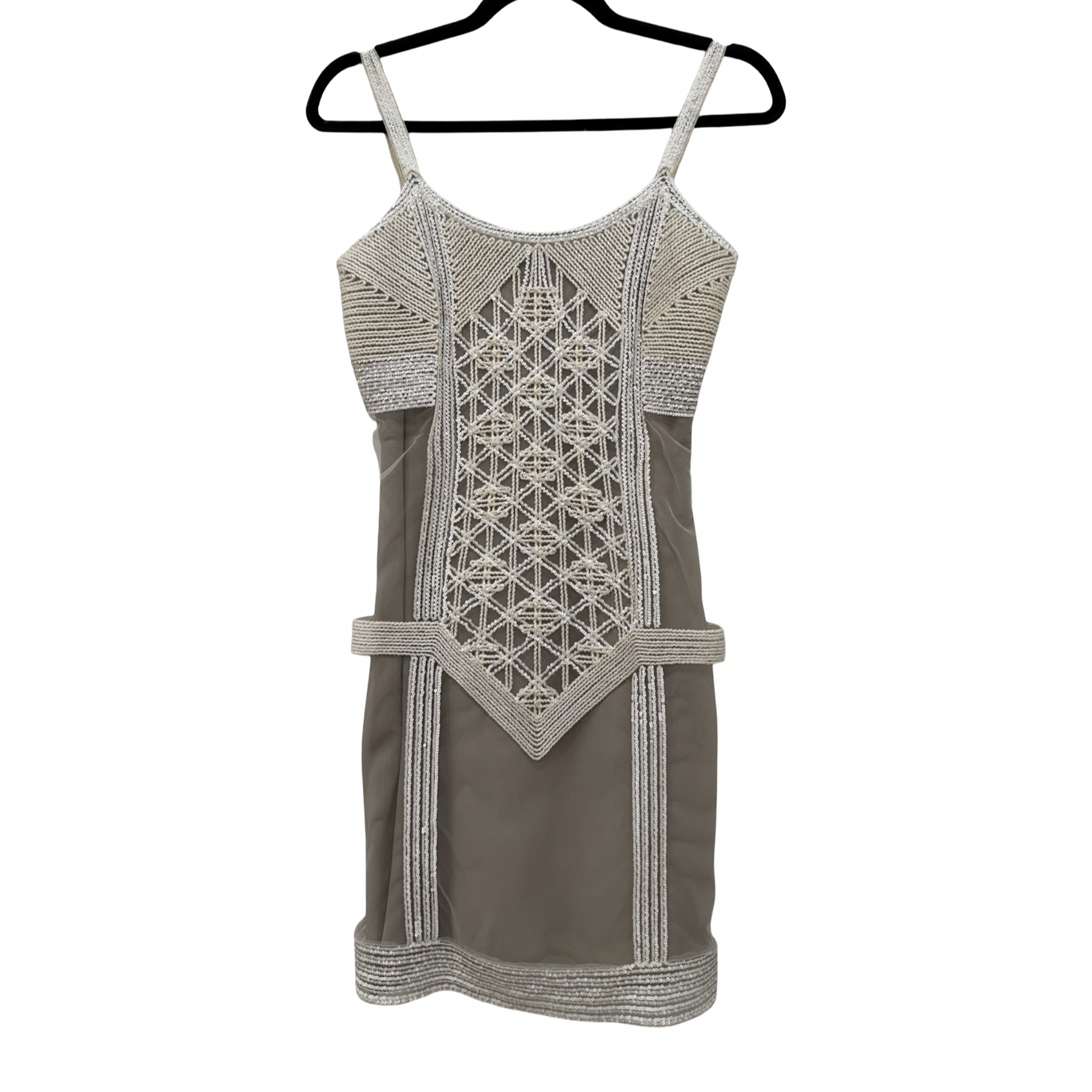 Fendi White Vintage Sequin Beading