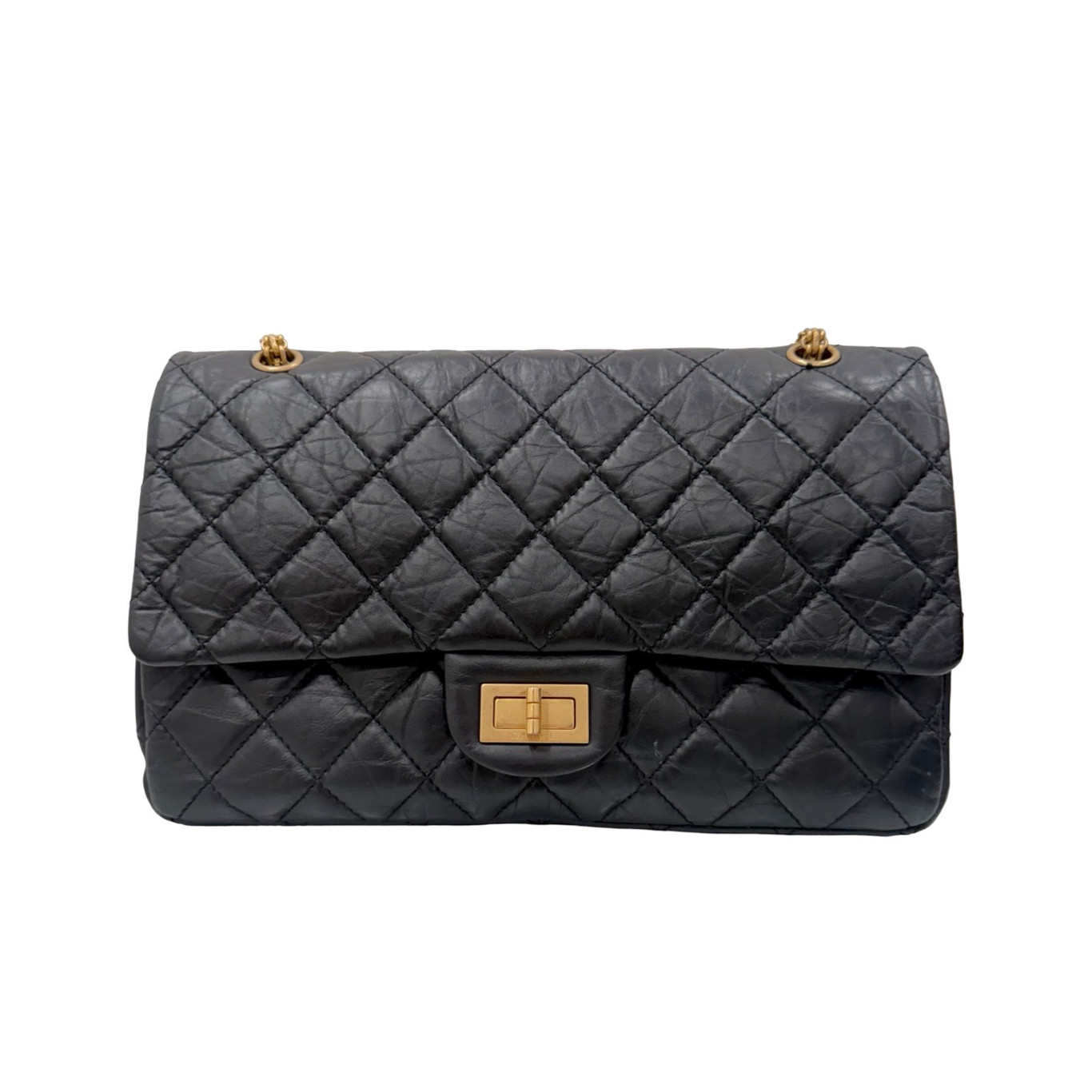 Chanel Black 2.55 Reissue Double Flat