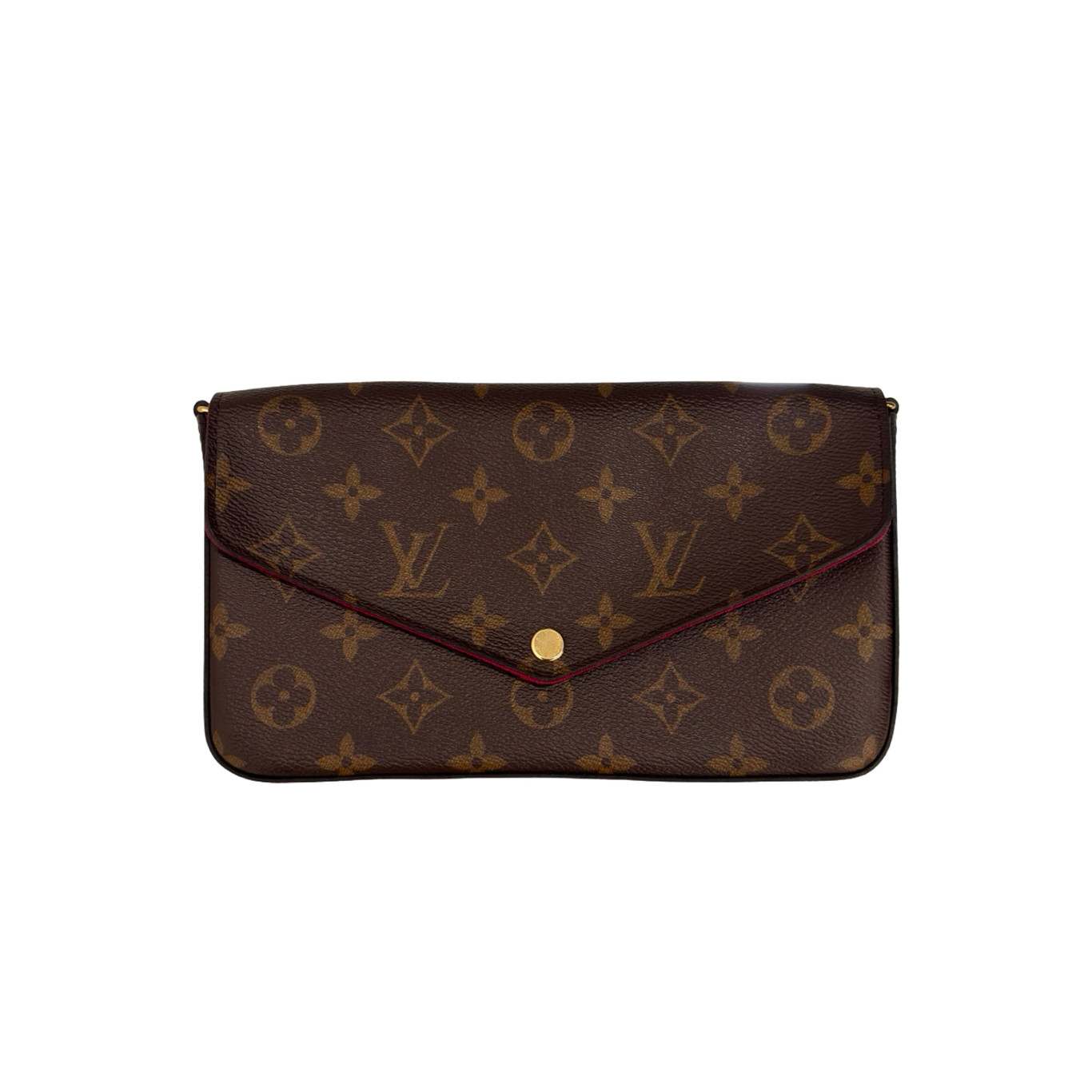 Louis Vuitton Pochette Felicie Brown + Tan Monogram