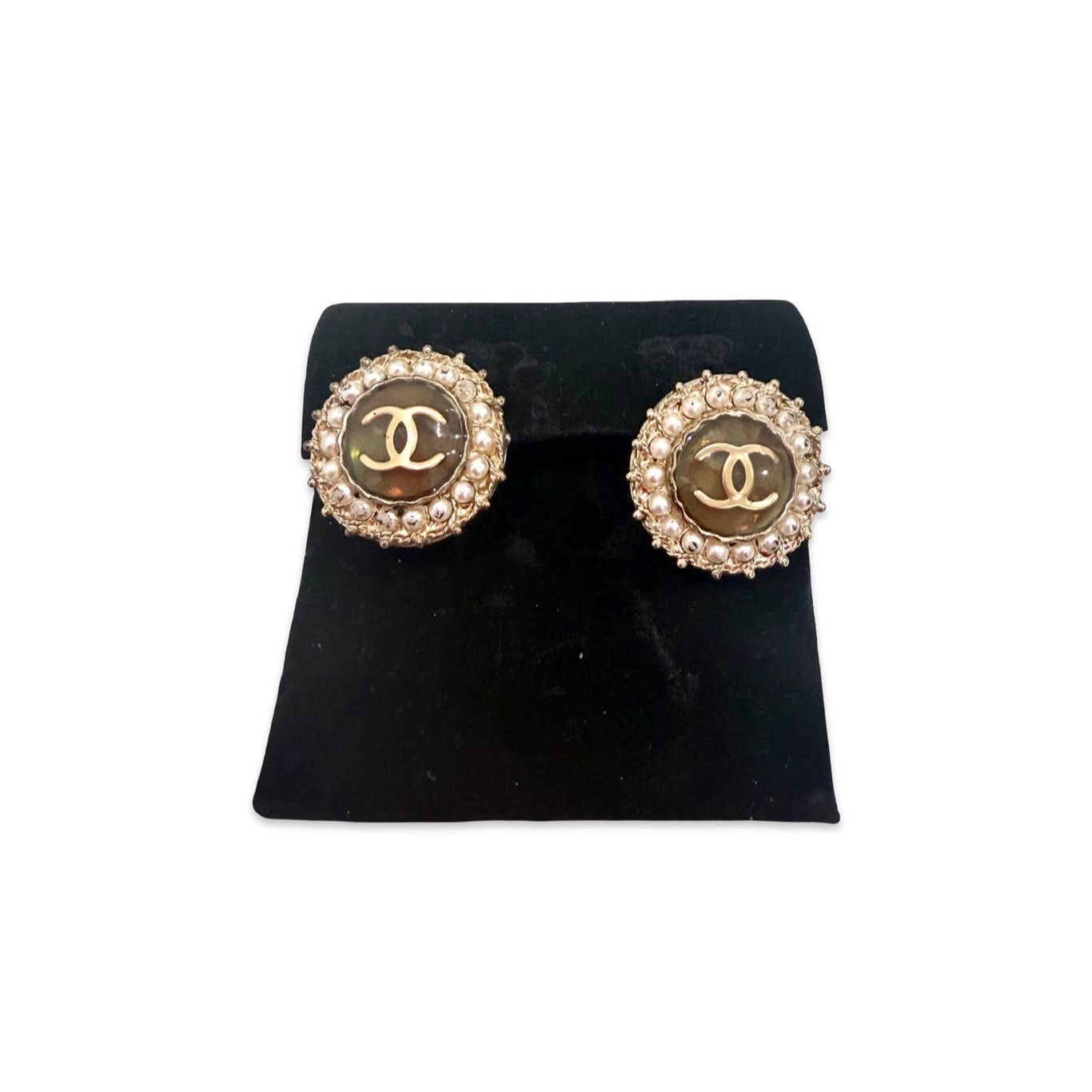 Coco Chanel Gold & Pearled Earrings