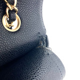 Chanel Black Caviar Flap Handbag