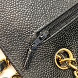 Chanel Black Caviar Flap Handbag