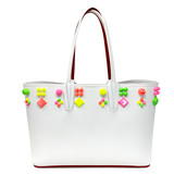 Louboutin White Cabata Tote