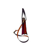 Etro Brown Purple Paisley Folder Purse