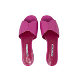 Manolo Blahnik Pink Patent Leather Slide