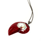 Vintage Shell Pendant Necklace