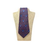 Hermes Blue & Pink Silk Tie