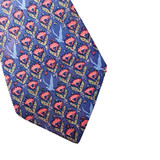 Hermes Blue & Pink Silk Tie