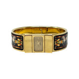 Hermes Gold "Loquet Bangle" Watch