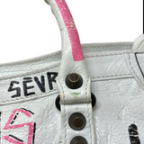 Balenciaga Graffiti White City Bag