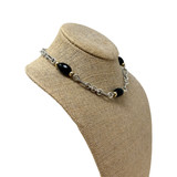 David Yurman Onyx Cable Figaro Necklace