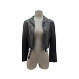 Versace Cropped Black Leather Jacket