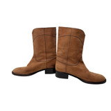 Chanel Brown Nubuck Leather Riding Boots