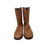 Chanel Brown Nubuck Leather Riding Boots