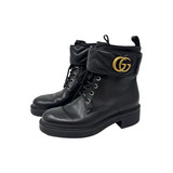 Gucci Marmont Quilted Double G Boot