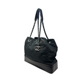 Chanel Black Iridescent Gabrielle Tote