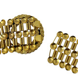 Vintage No Label Gold Belt