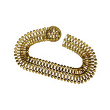 Vintage No Label Gold Belt