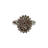 White Gold Diamond Floral Ring