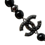Chanel Black & Pearl Beaded Necklace