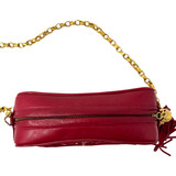 Chanel Raspberry Red Quilted Shoulder Bag