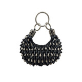 Chloe Black and Silver Beaded Handbag