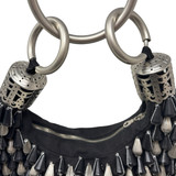 Chloe Black and Silver Beaded Handbag