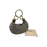 Chloe Gold & Grey Beaded Handbag