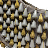 Chloe Gold & Grey Beaded Handbag