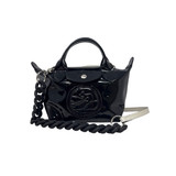 Longchamp Black "Le Pliage Cuir XS"