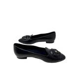 Chanel Black Leather Camellia Flower