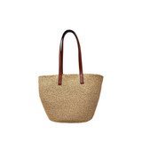 Chloe Horse Medal Shoulder Basket Bag
