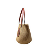 Chloe Horse Medal Shoulder Basket Bag