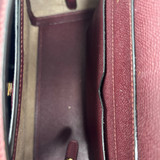 Valextra Brera Top Handle Maroon Grained Leather