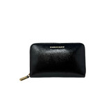 Burberry Black Zip Around Pat-Leather Wallet
