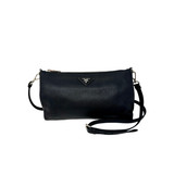 Prada Black Vitello Daino Crossbody