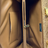 Balmain Brown Ostrich Leather Briefcase