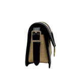 Longchamp Box-Trot Raffia & Leather Crossbody Bag