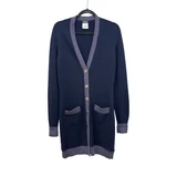 Chanel Navy Blue Cashmere Sweater Vintage 2008