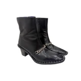 Stella McCartney Black Falabella Mid Heel Ankle Boot
