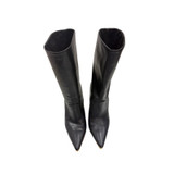 Stella Mccartney Good Toe Black Leather Ankle Boot