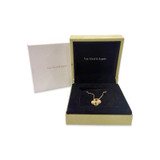 Van Cleep & Arpels 18k Gold Guiloche Clover Necklace